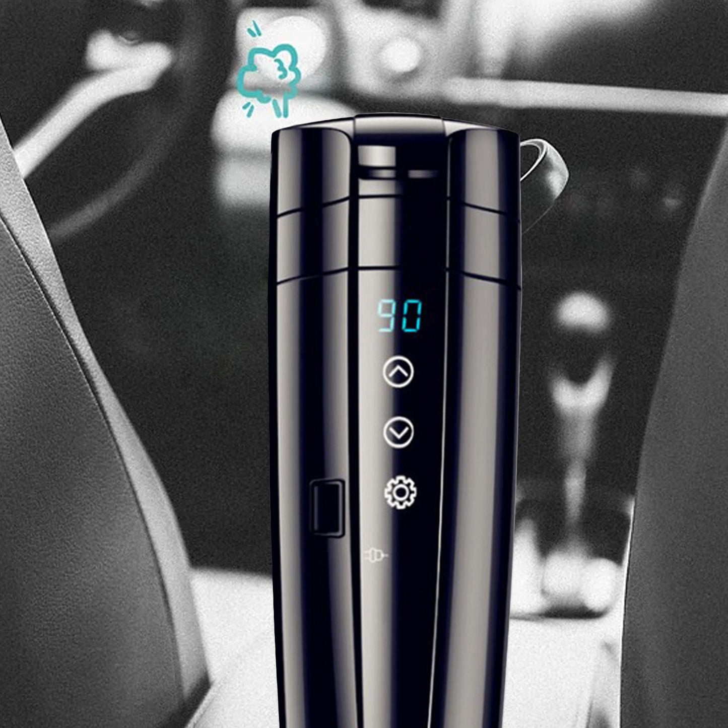 Intelligent Electric Car Warm Water Cup - Gadgetstism